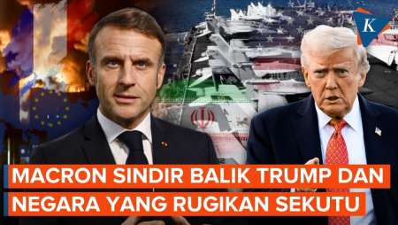 Macron Balas Trump Soal Perang Iran, Sindir Negara Yang Rugikan Sekutu