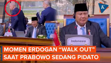 Momen Erdogan “Walk Out” Saat Prabowo Pidato di KTT D-8, Ini Kata Kemlu RI