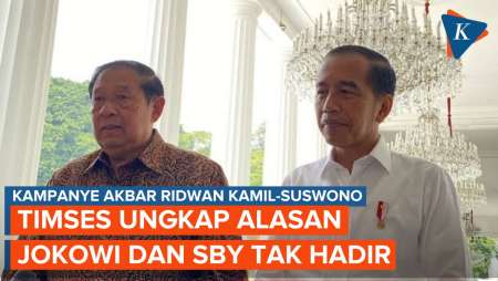 Jokowi dan SBY Tak Hadiri Kampanye Akbar Ridwan Kamil-Suswono, Timses Beberkan Alasannya