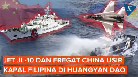Militer China Kerahkan Jet Tempur JL-10 Dan Fregat, Usir Kapal Filipina