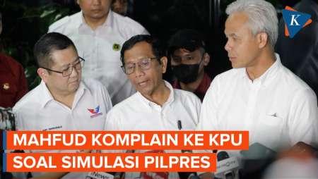 Kritisi Simulasi Surat Suara Berisi 2 Paslon, Mahfud ke KPU: Minimal 4 Lah