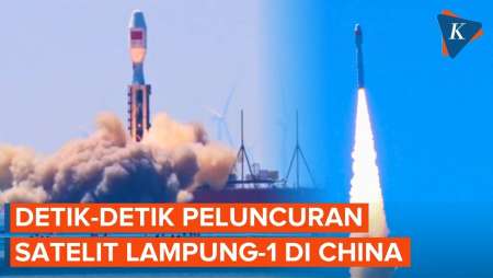 Detik-detik Satelit Lampung-1 Diluncurkan Dari China, Diangkut Roket Jielong-3