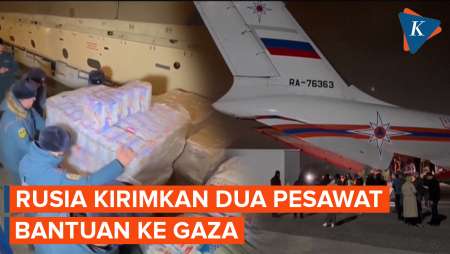 Rusia Kirim Dua Pesawat Bantuan Kemanusiaan untuk Gaza