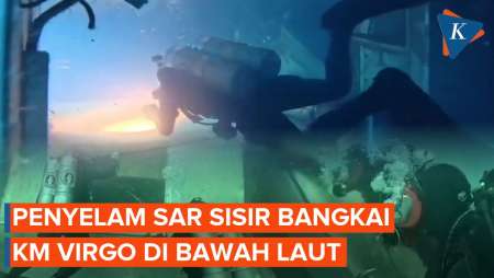 Penampakan Kamar Sunyi KM Virgo Di Dalam Laut, Tim SAR Menyelam Demi Cari Korban