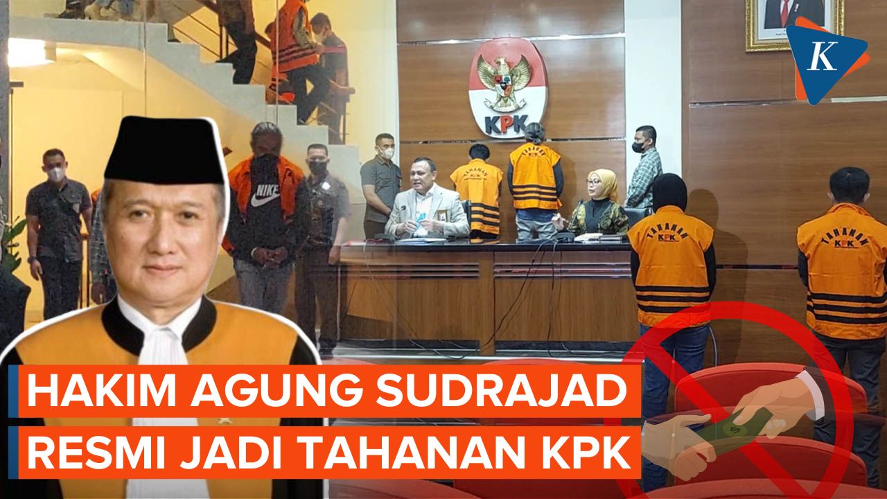 Hakim Agung Sudrajad Dimyati Resmi Ditahan KPK