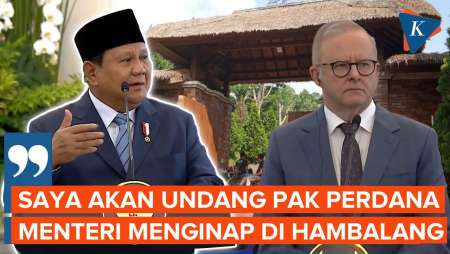 Momen Prabowo Seloroh Undang PM Australia Anthony Albanese Menginap di Hambalang