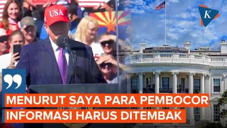 Trump Murka Soal Bocoran Serangan Ke Iran, Pembocor Disebut Pantas Ditembak