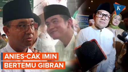 Momen Anies-Cak Imin Bertemu Gibran di Solo