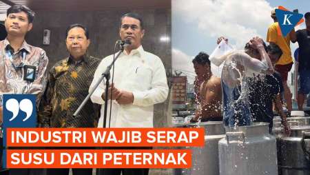 [FULL] Buntut Demo Peternak Susu Boyolali, Mentan: Industri Wajib Serap Susu dari Peternak