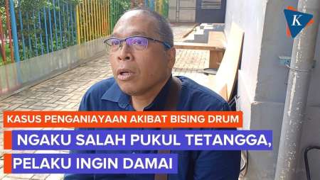 Mengaku Salah, Penganiaya Tetangga Yang Kebisingan Suara Drum Ingin Damai