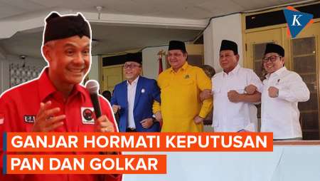 Ganjar Hormati Keputusan PAN dan Golkar, Bukan Berarti Jokowi Juga Dukung