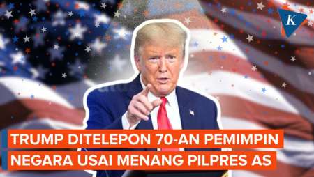 Sibuknya Trump Kala Menang Pilpres AS, Terima Telepon 70 Pemimpin Negara, Putin Tak Termasuk