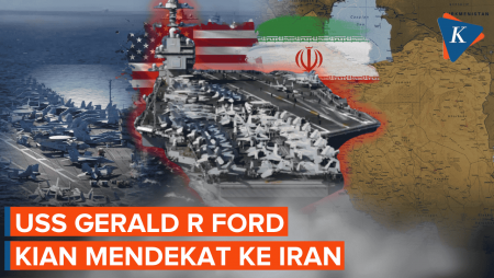 USS Gerald R. Ford Datang Lebih Cepat, Kini Makin Dekati Iran
