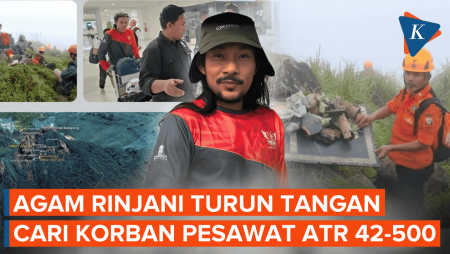 Agam Rinjani Ikut Cari Korban Pesawat ATR 42-500, Brasil Kirim Doa
