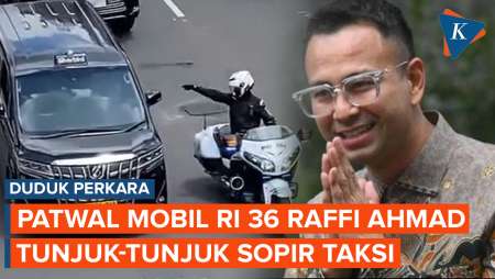 Kronologi Patwal Mobil RI 36 Milik Raffi Ahmad Tunjuk-tunjuk Sopir Taksi