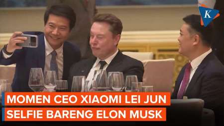 Momen CEO Xiaomi Ajak Elon Musk “Selfie” di KTT AS-China