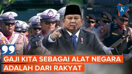 Prabowo: Gaji Dan Perlengkapan Polisi Dari Rakyat, Jangan Menyusahkan!