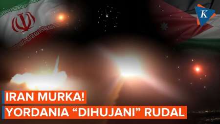 Iran Ngamuk! Hujan Rudal Balistik Di Yordania Jadi "Tontonan" Di Tepi Barat