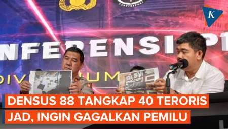 Tangkap 40 Teroris JAD, Densus 88: Berencana Gagalkan Pemilu 2024