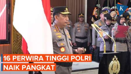 16 Perwira Tinggi Polri Naik Pangkat, Enam Jadi Irjen