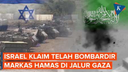 Rekaman Diklaim Pangkalan Hamas Dibombardir Tentara Israel