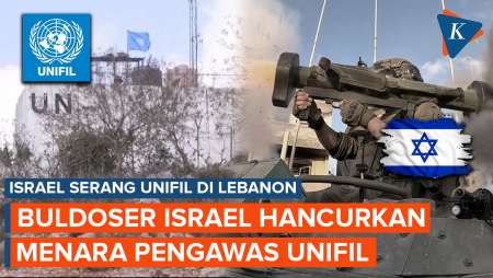 Israel Sengaja Hancurkan Menara Pengawas UNIFIL di Lebanon Pakai Buldoser