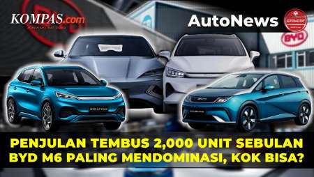 Penjualan Mobil Listrik BYD Tembus 2.000 Unit Sebulan, M6 Mendominasi