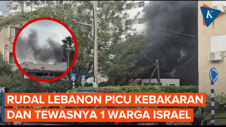 Momen Warga Israel Panik, Rudal Dari Lebanon Picu Kebakaran Dan Tewaskan 1 Orang