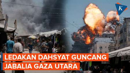 Detik-detik Ledakan di Jabalia, Tiga Tentara Israel Tewas?