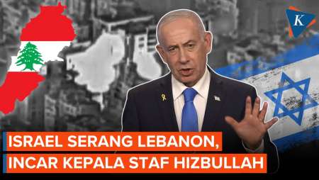Israel Hantam Pusat Kota Lebanon, Klaim Tewaskan Kepala Staf Hizbullah
