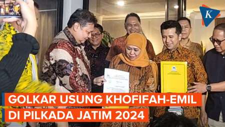 Partai Golkar Resmi Usung Khofifah-Emil Dardak di Pilkada Jawa Timur 2024