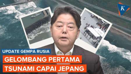 Gelombang Pertama Tsunami  Setinggi 30 Cm Hantam Hokkaido Jepang