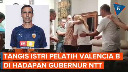 Istri Pelatih Valencia Menangis Dan Peluk Gubernur NTT, Memohon Suaminya Ditemukan