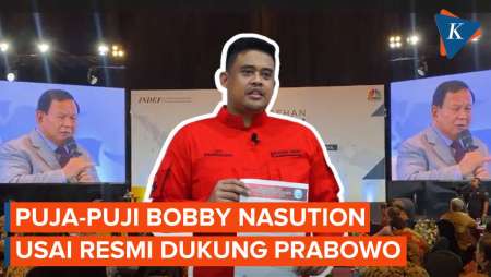 Puja-puji Bobby Nasution untuk Prabowo