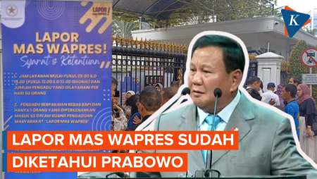 Lapor Mas Wapres Bukan Program Pribadi Gibran