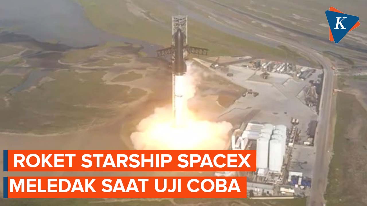 Detik-detik SpaceX Meledak Saat Peluncuran Uji Coba