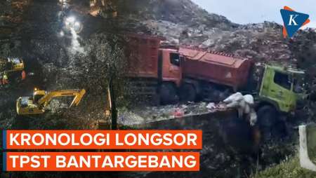 Kronologi Longsor TPST Bantargebang, 5 Orang Masih Tertimbun