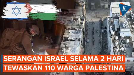 2 Hari Serangan Israel Tewaskan 110 Warga Palestina di Gaza