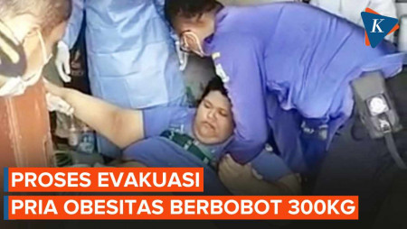 Proses Evakuasi Pria Obesitas Berbobot 300 Kg: Pakai Forklift, Butuh Waktu 2 Jam