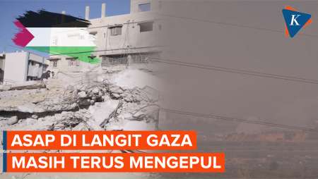Perang Israel-Hamas 100 Hari Berlalu, Asap Masih Terus Mengepul Di Langit Gaza