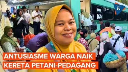 11 Pedagang Ikut Perjalanan Perdana KA Petani-Pedagang, Ini Yang Mereka Rasakan