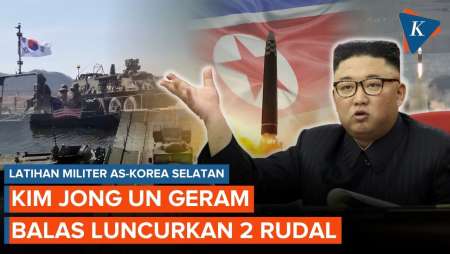 Gara-gara Latihan Militer AS-Korsel, Korut “Ngamuk” Tembakkan 2 Rudal Balistik