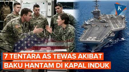 7 Tentara AS Tewas Akibat Baku Hantam Di Kapal USS Abraham Lincoln