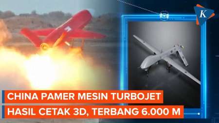 China Pamer Mesin Turbojet Mini Hasil Cetak 3D, Bisa Terbang 6.000 Meter