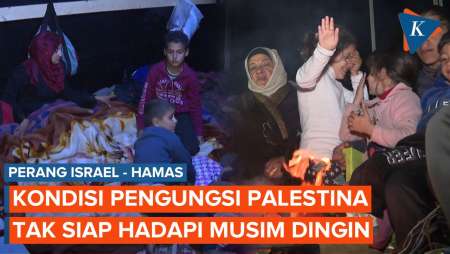 Pengungsi Palestina di Gaza Hadapi Musim Dingin Tanpa Selimut dan Cukup Makanan