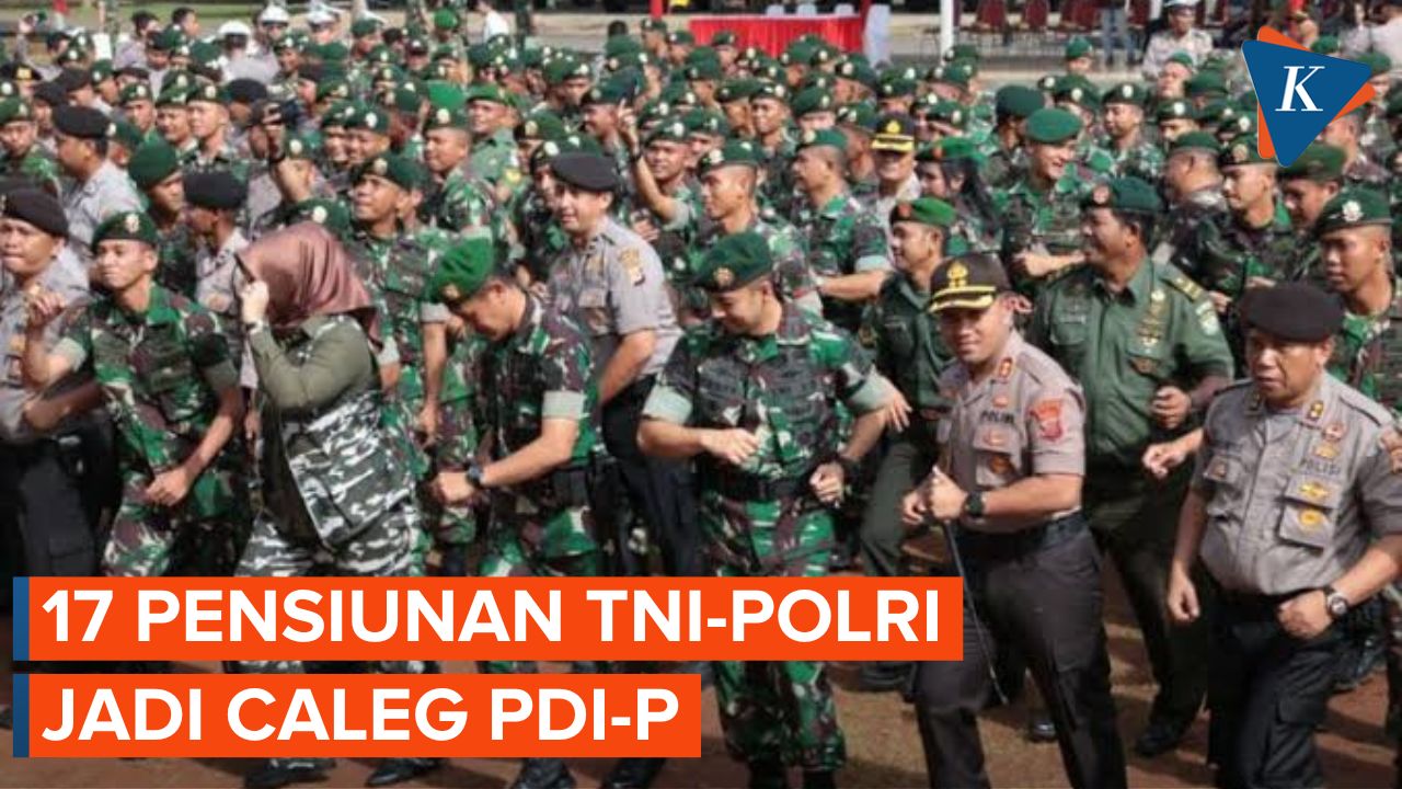 PDI-P Daftarkan 17 Purnawiran TNI-Polri Sebagai Caleg ke KPU