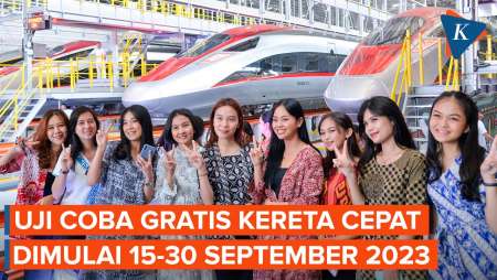 Uji Coba Gratis Kereta Cepat Jakarta-Bandung Dimulai, untuk Masyarakat Umum?