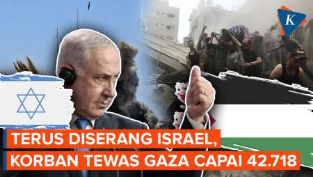 Serangan Israel Tak Berhenti, Korban Tewas di Gaza Capai 42.718