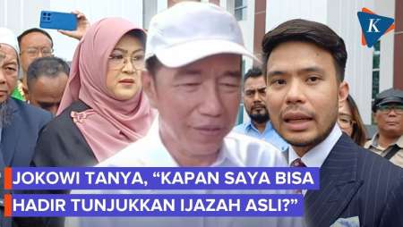 Jokowi Tak Sabar Hadiri Langsung Sidang, Ingin Tunjukkan Ijazah Aslinya