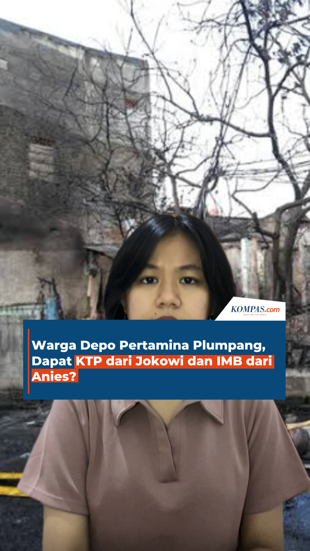 Warga Depo Pertamina Plumpang, Dapat KTP dari Jokowi dan IMB dari Anies?